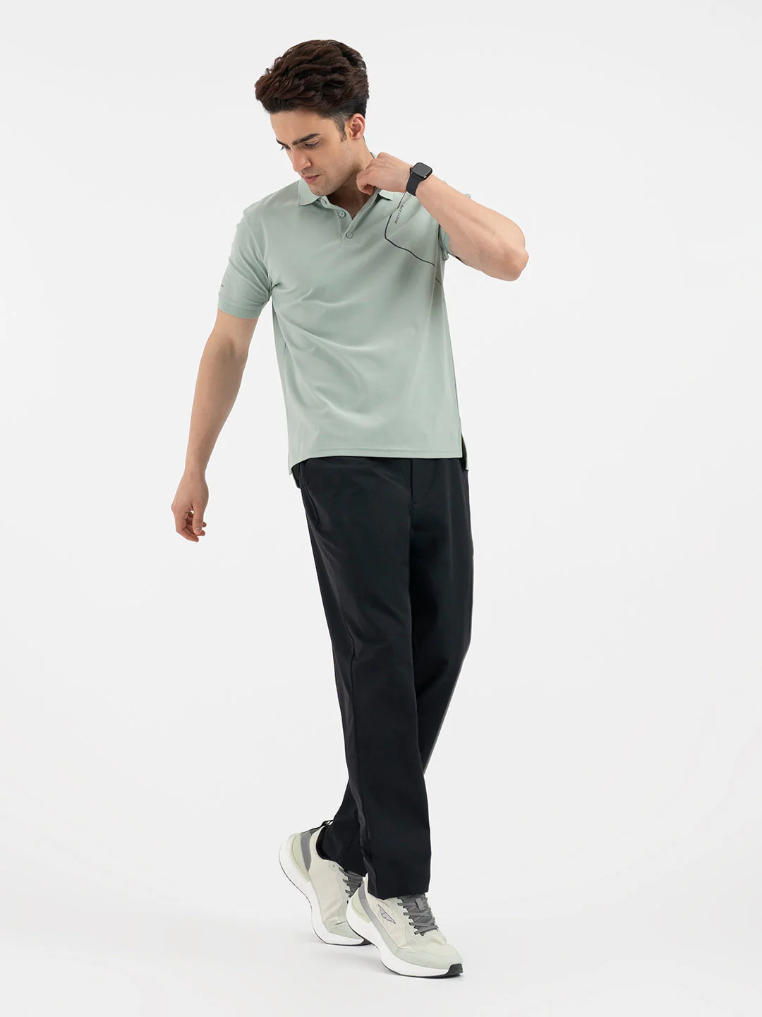 Red Tape Light Green Polo T-Shirt for Men - Image 5