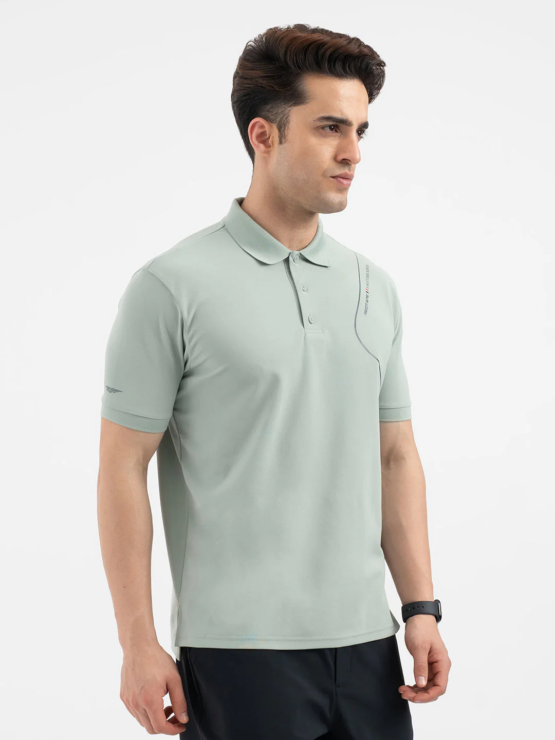 Red Tape Light Green Polo T-Shirt for Men - Image 6