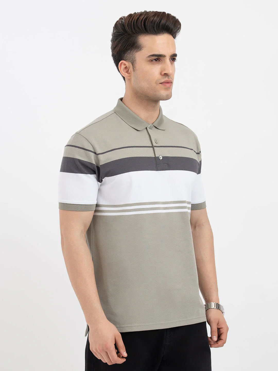 Red Tape Light Green Polo T-Shirt for Men - Image 6