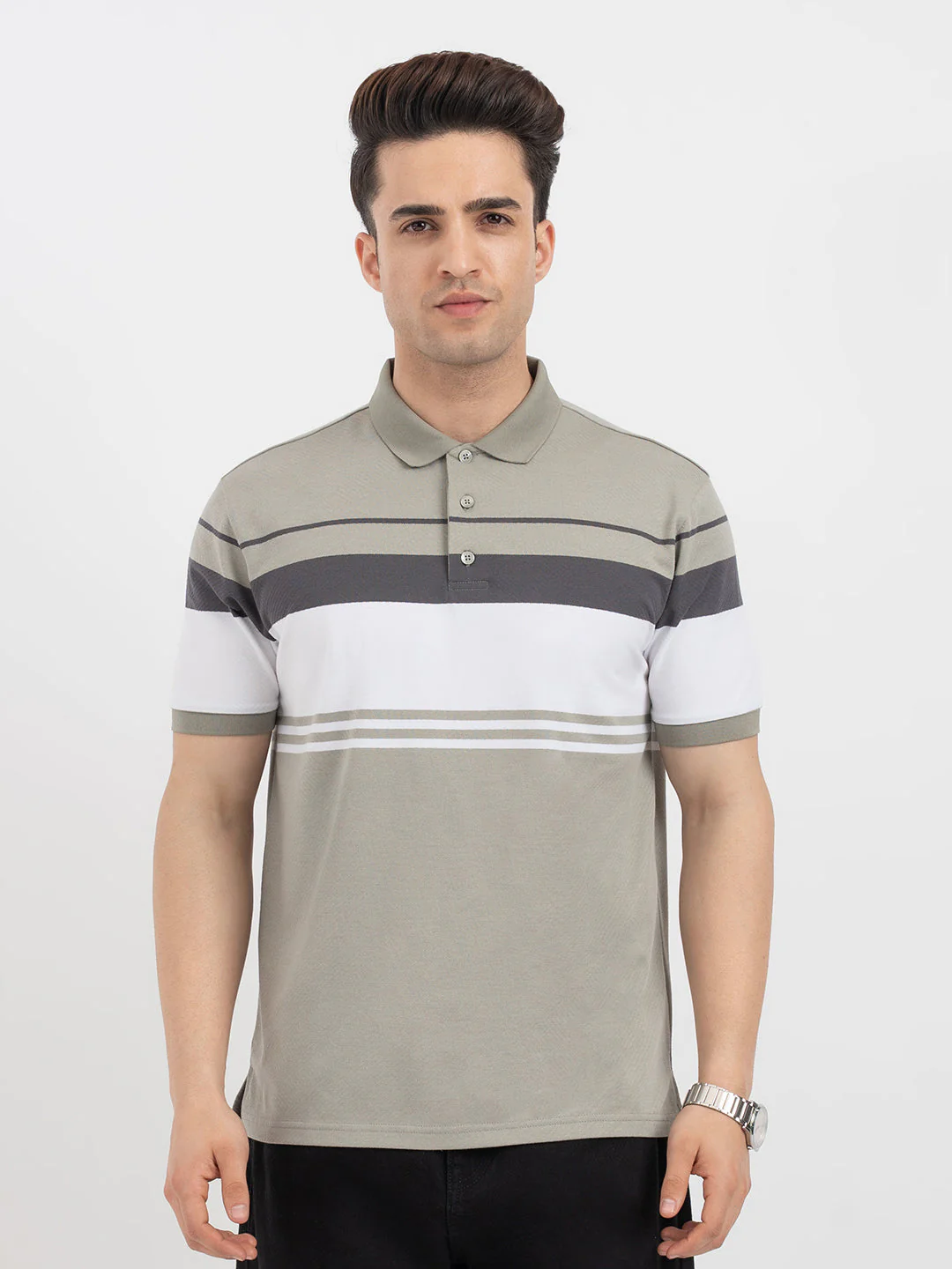 Red Tape Light Green Polo T-Shirt for Men - Image 8