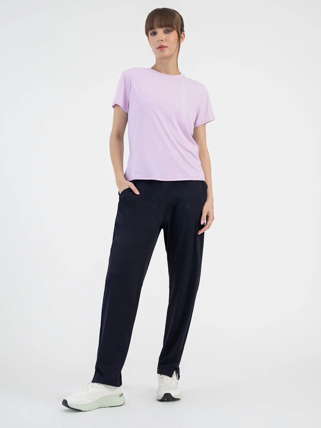 Light Purple Activewear T-Shirt for Women - Image 6