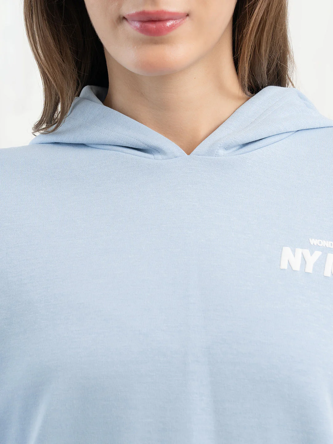 Light Blue Hoodie for Women - Image 5