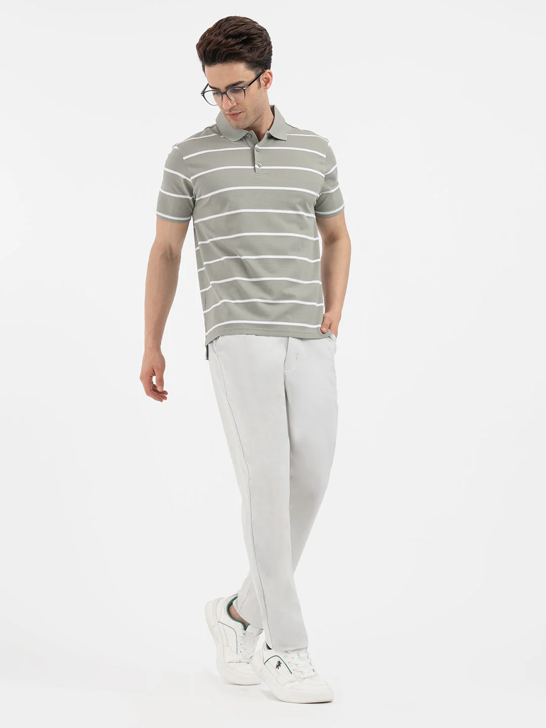 Red Tape Light Green Polo T-Shirt for Men - Image 5