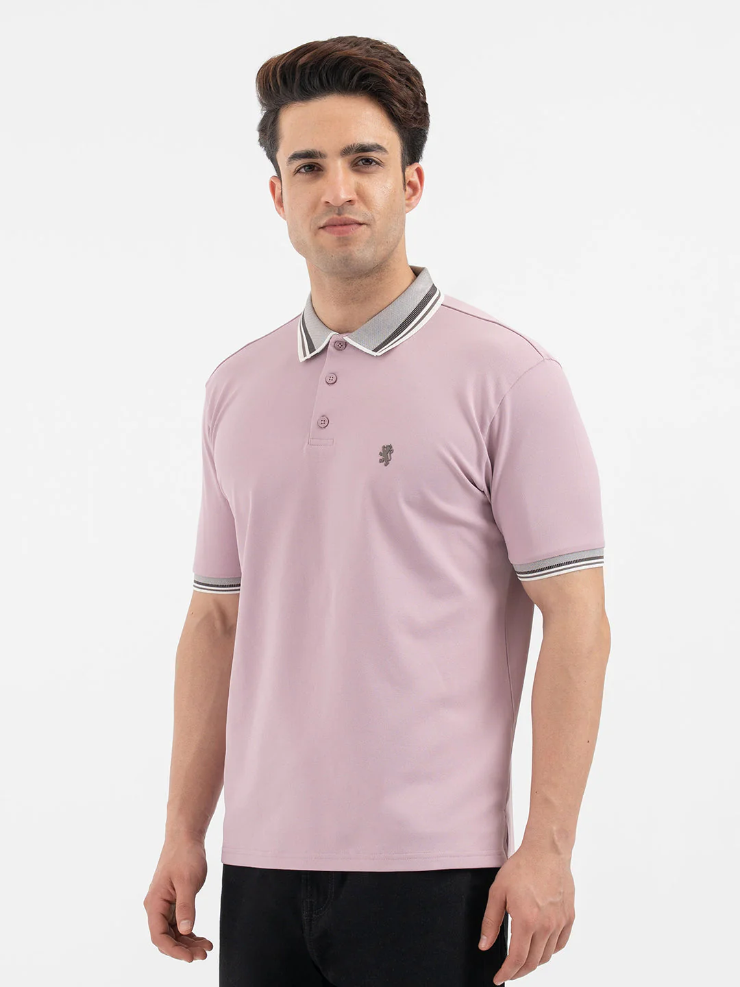 Red Tape Light Mauve Polo T-Shirt for Men - Image 2