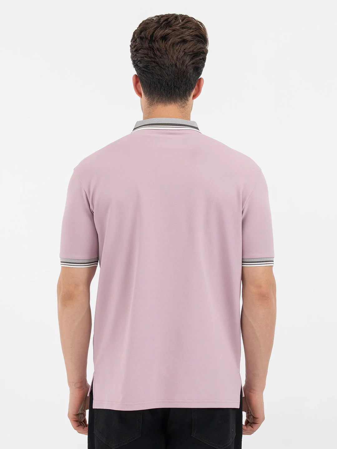 Red Tape Light Mauve Polo T-Shirt for Men - Image 3
