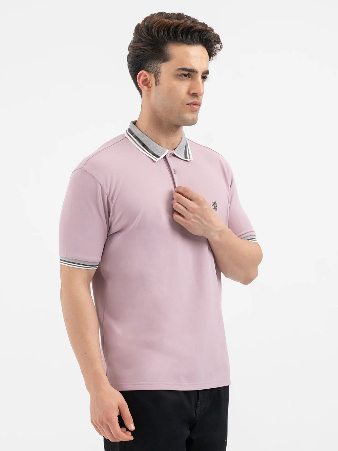 Red Tape Light Mauve Polo T-Shirt for Men - Image 6