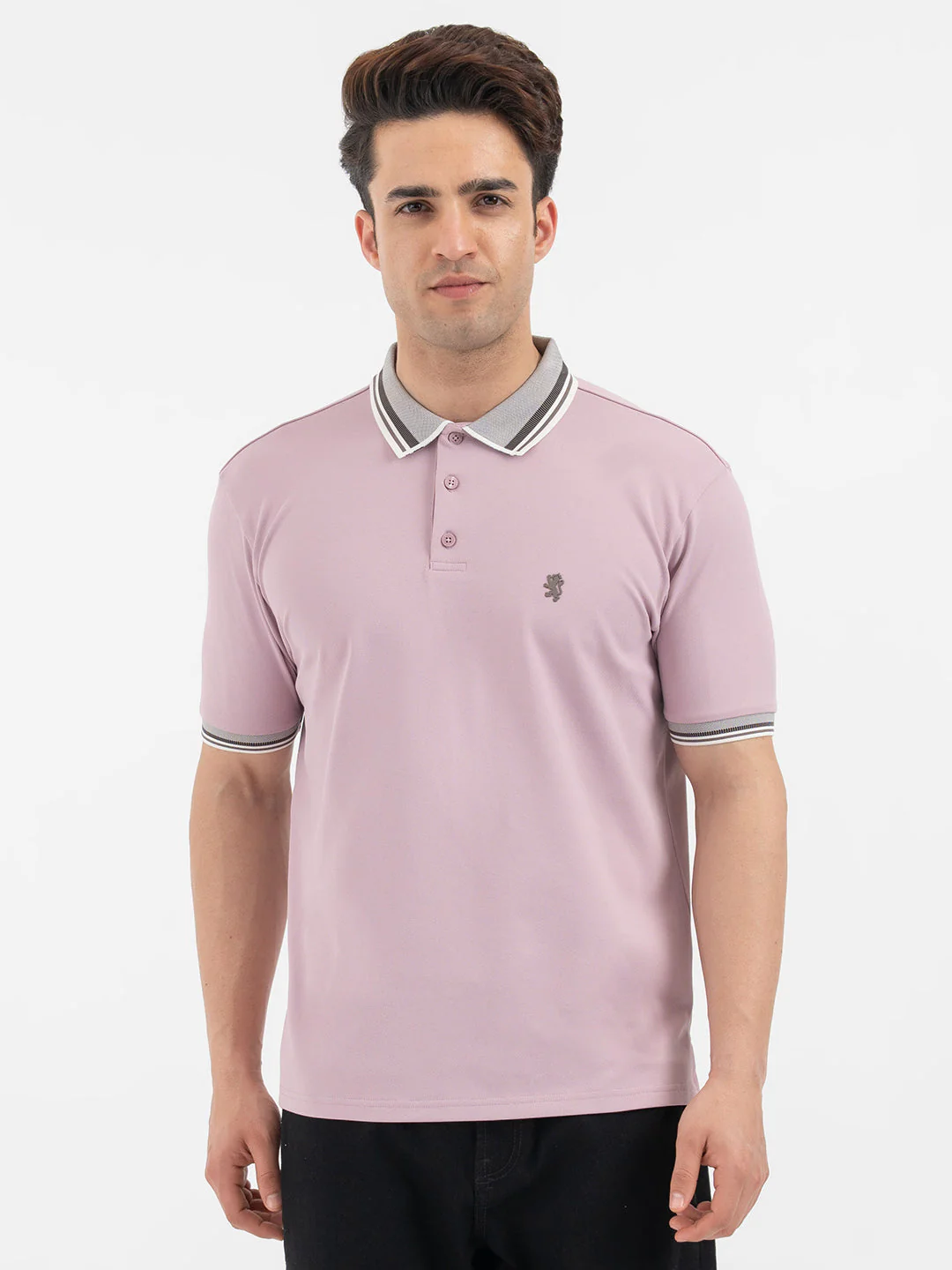 Red Tape Light Mauve Polo T-Shirt for Men - Image 7