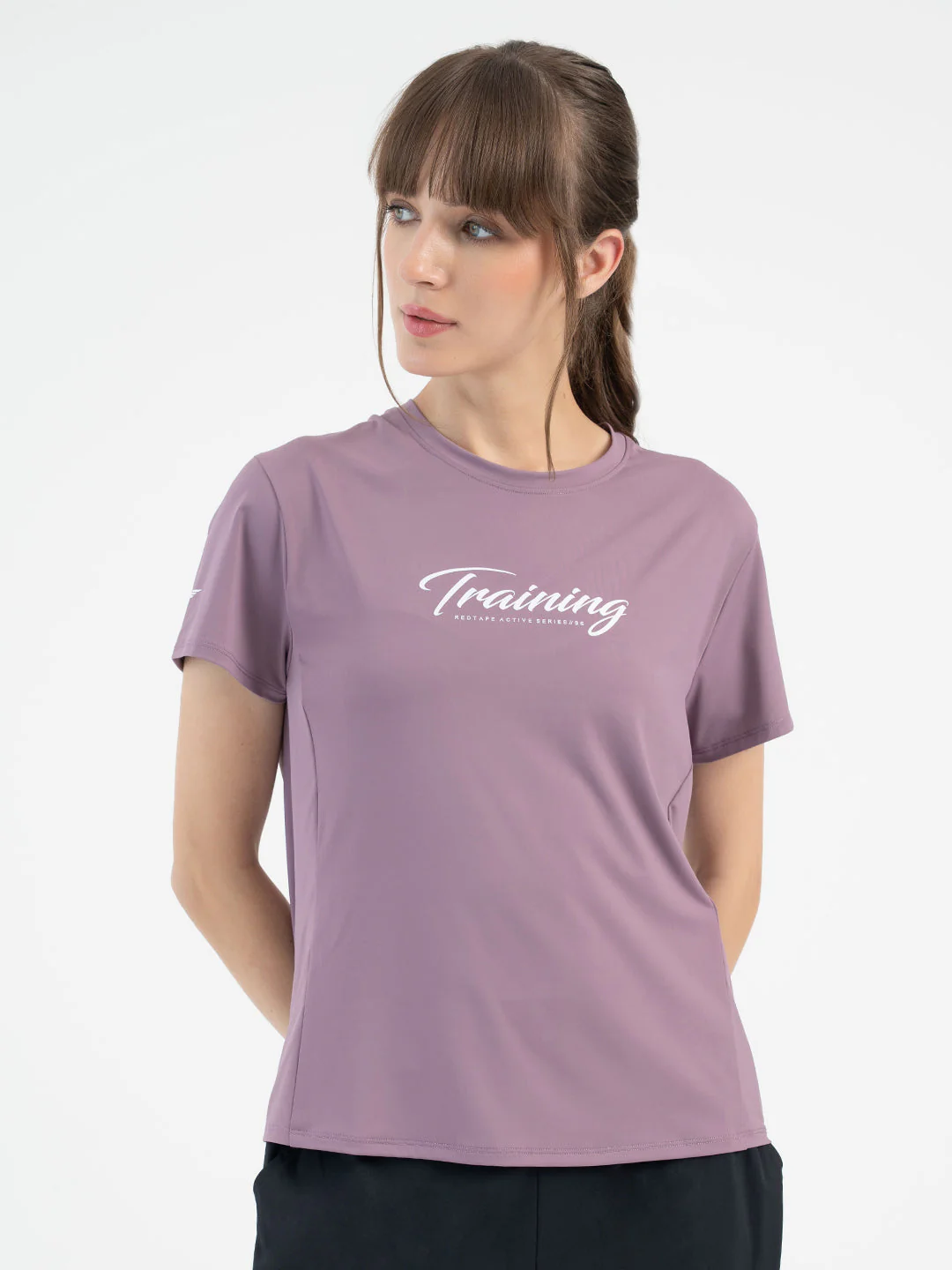 Mauve Activewear T-Shirt for Women - Image 7