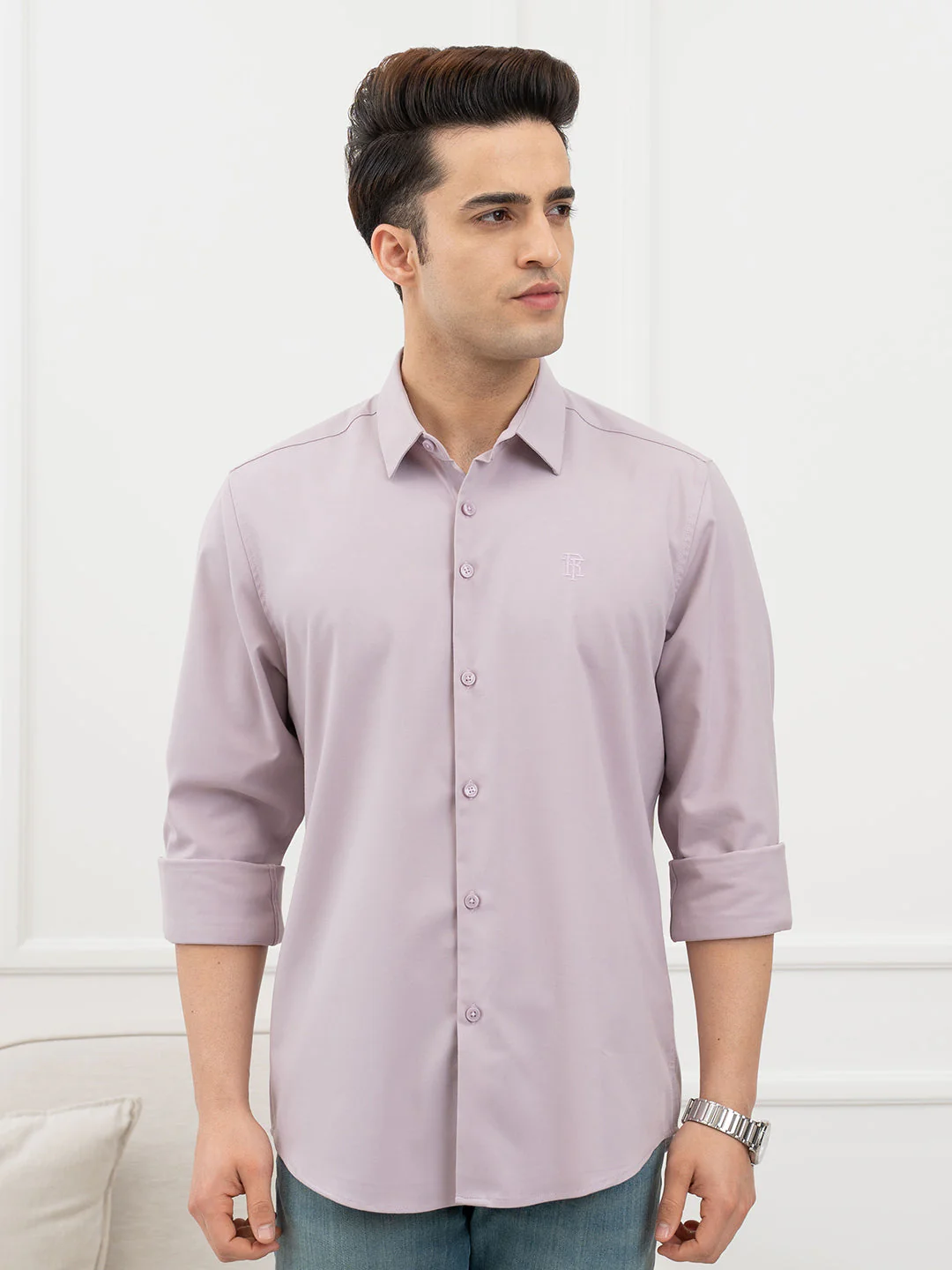 Mauve Shirt for Men - Image 2