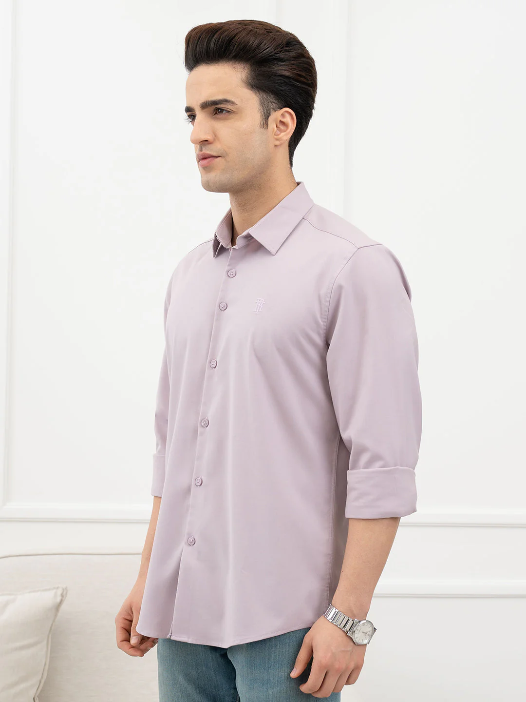 Mauve Shirt for Men - Image 3