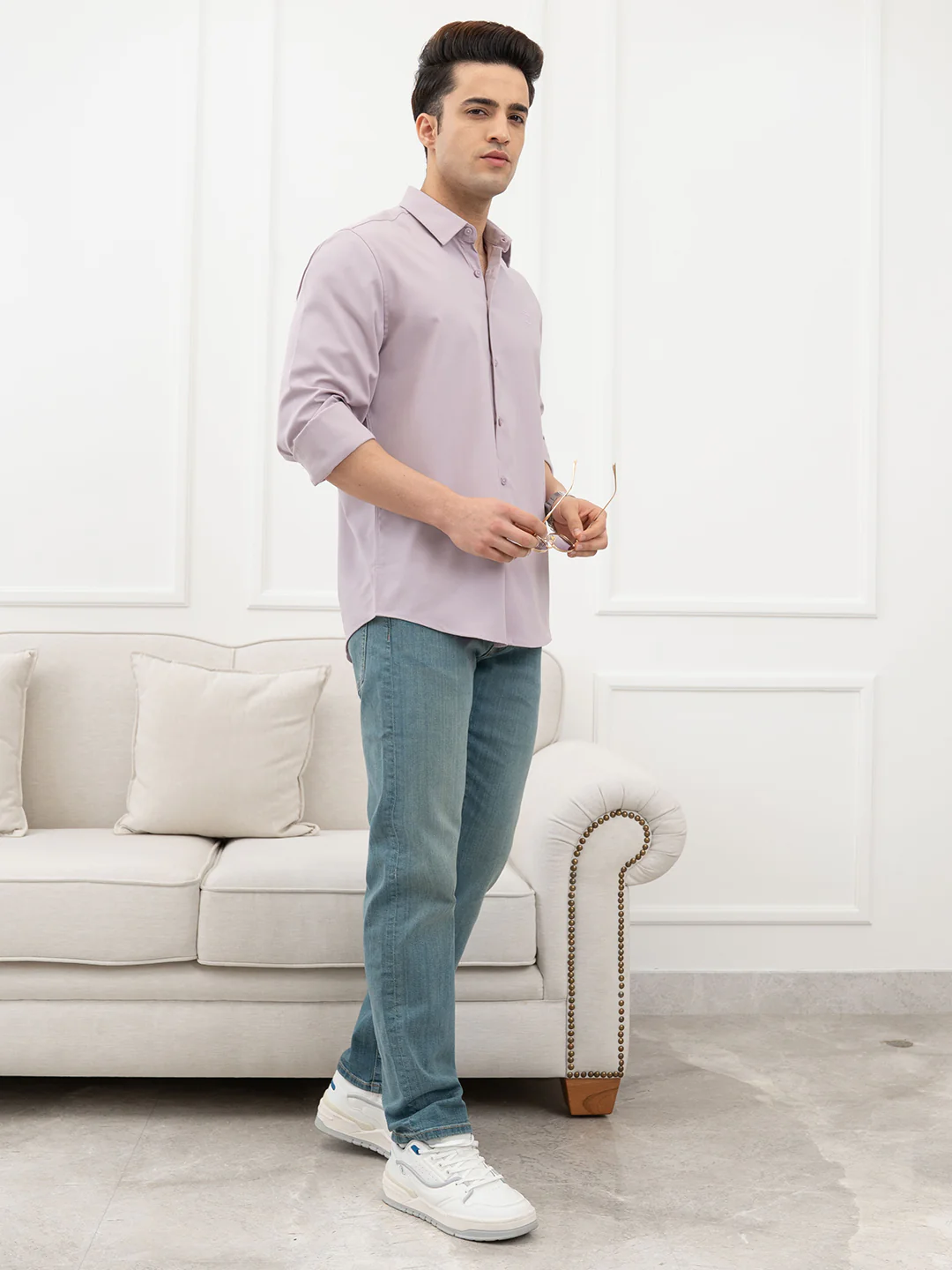 Mauve Shirt for Men - Image 7