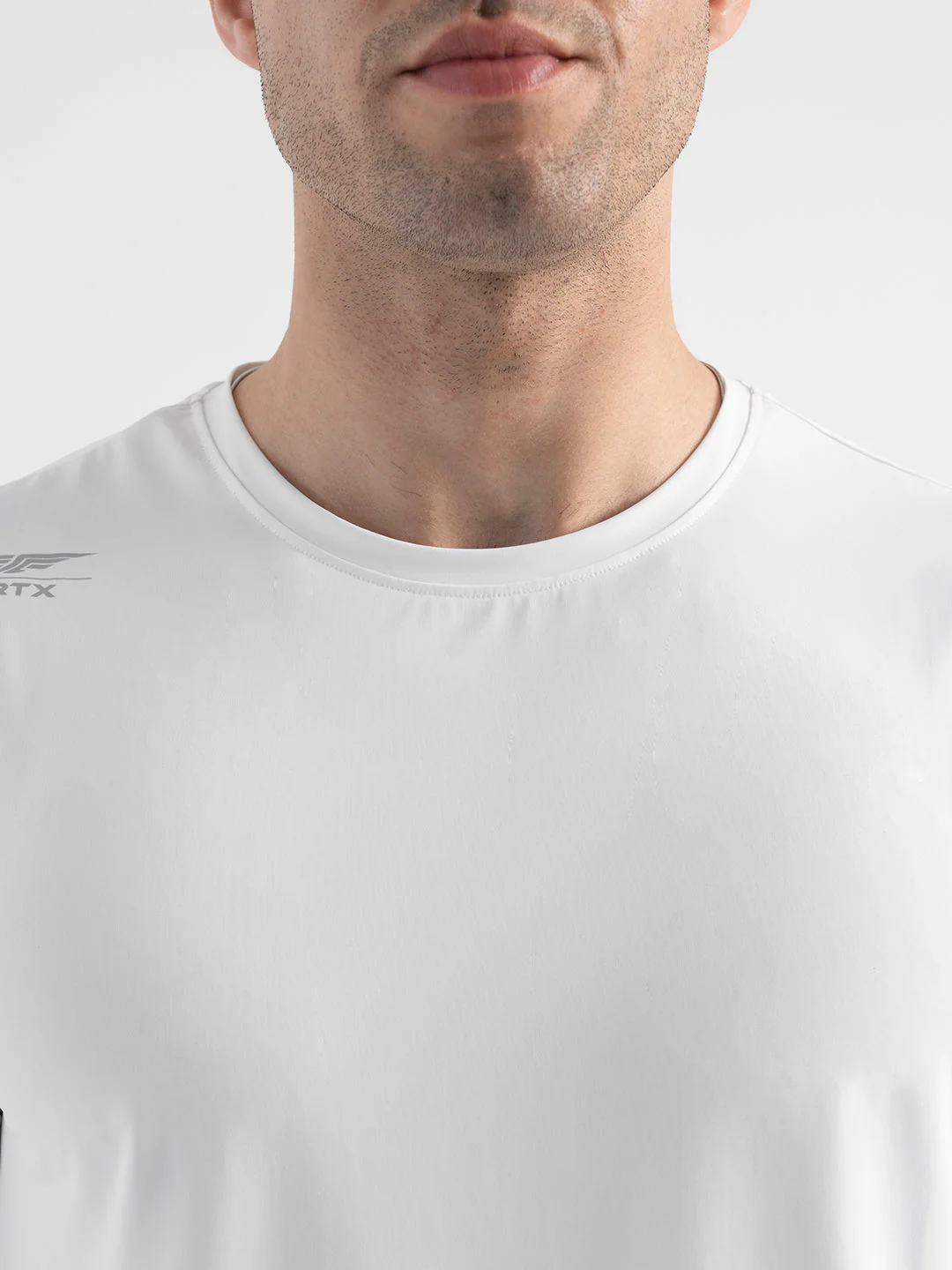 Men's Activewear Graphic White T-Shirt - Image 4