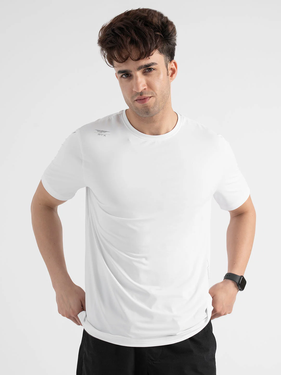 Men's Activewear Graphic White T-Shirt - Image 6
