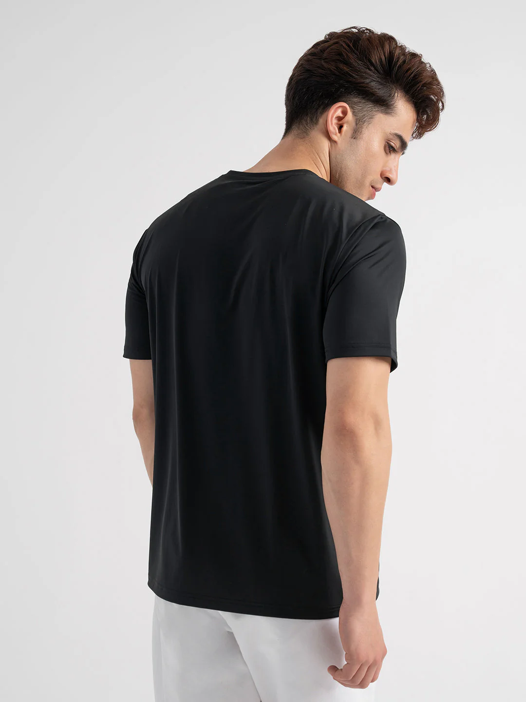 Menâ€™s Black Activewear Graphic T-Shirt - Image 3