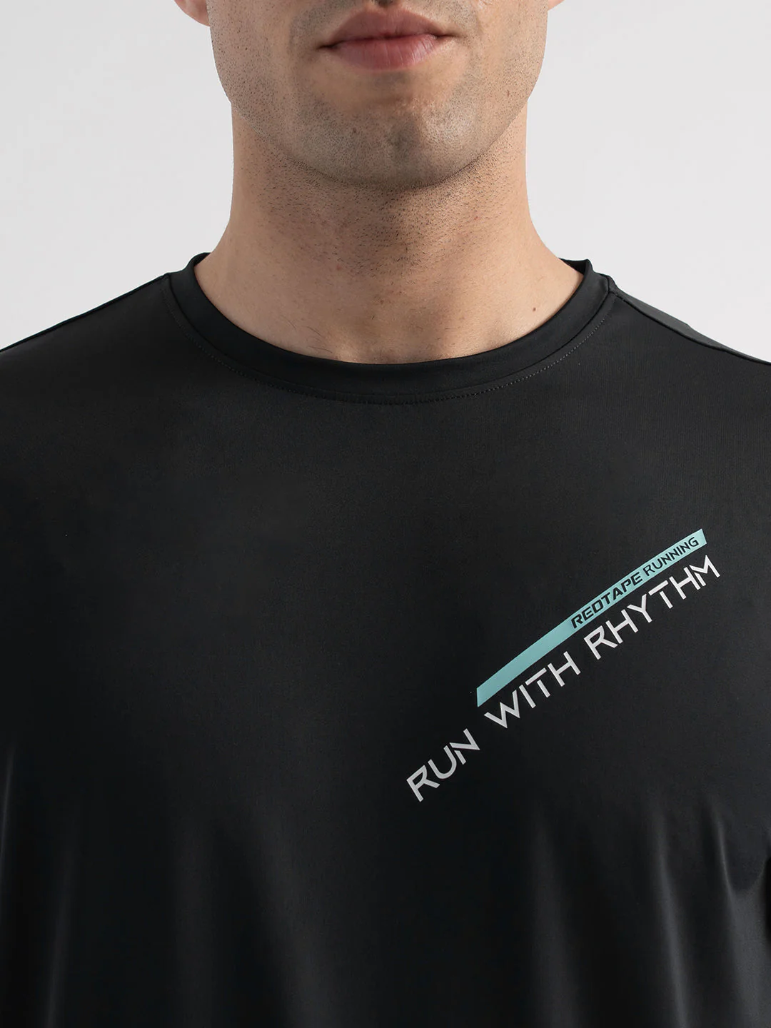 Menâ€™s Black Activewear Graphic T-Shirt - Image 4