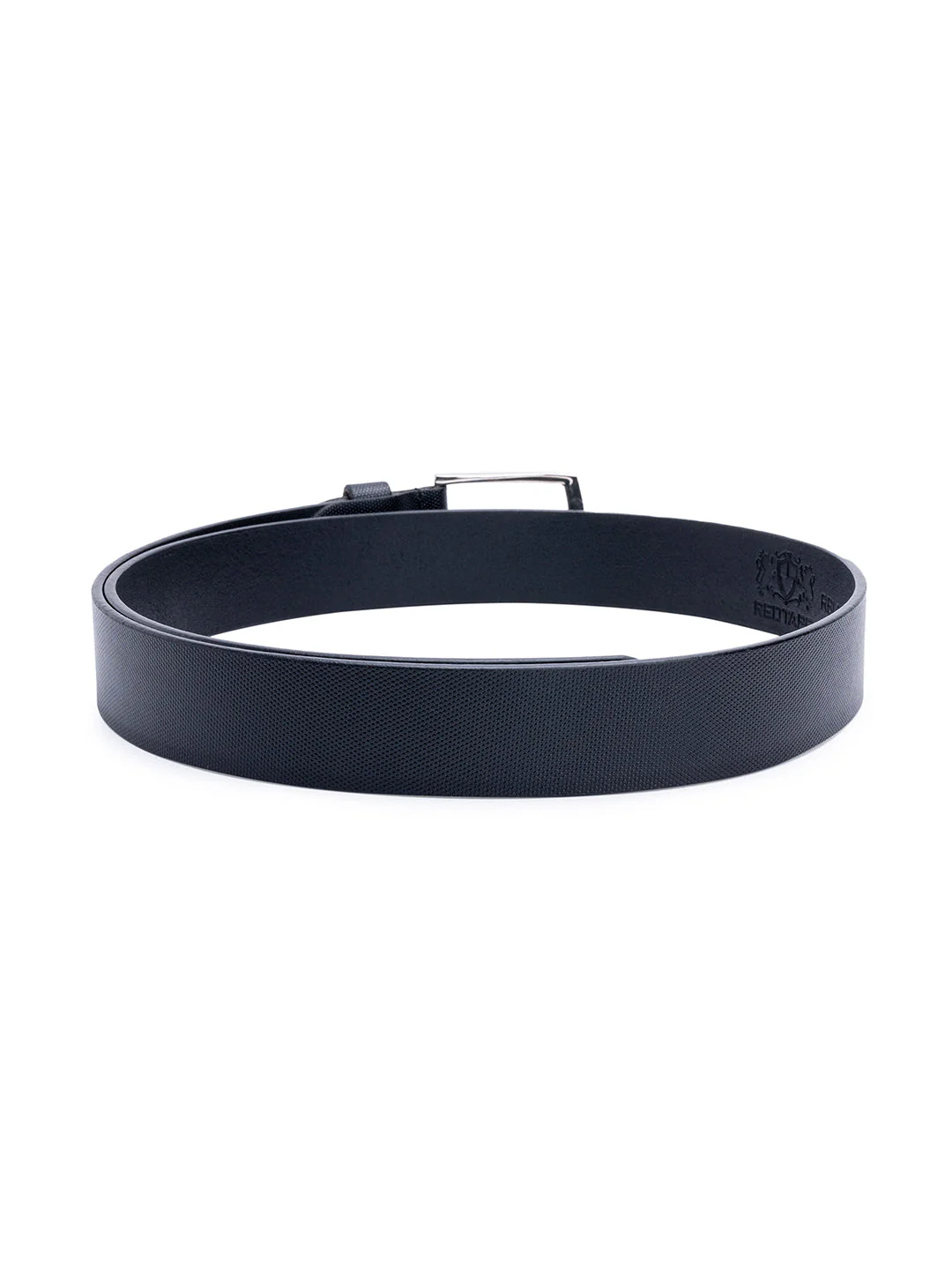 Men Black Leather Belt - Image 5