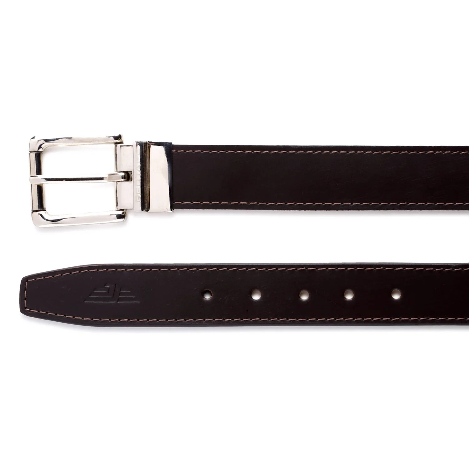 Men Bordo Leather Reversible Belt - Image 2