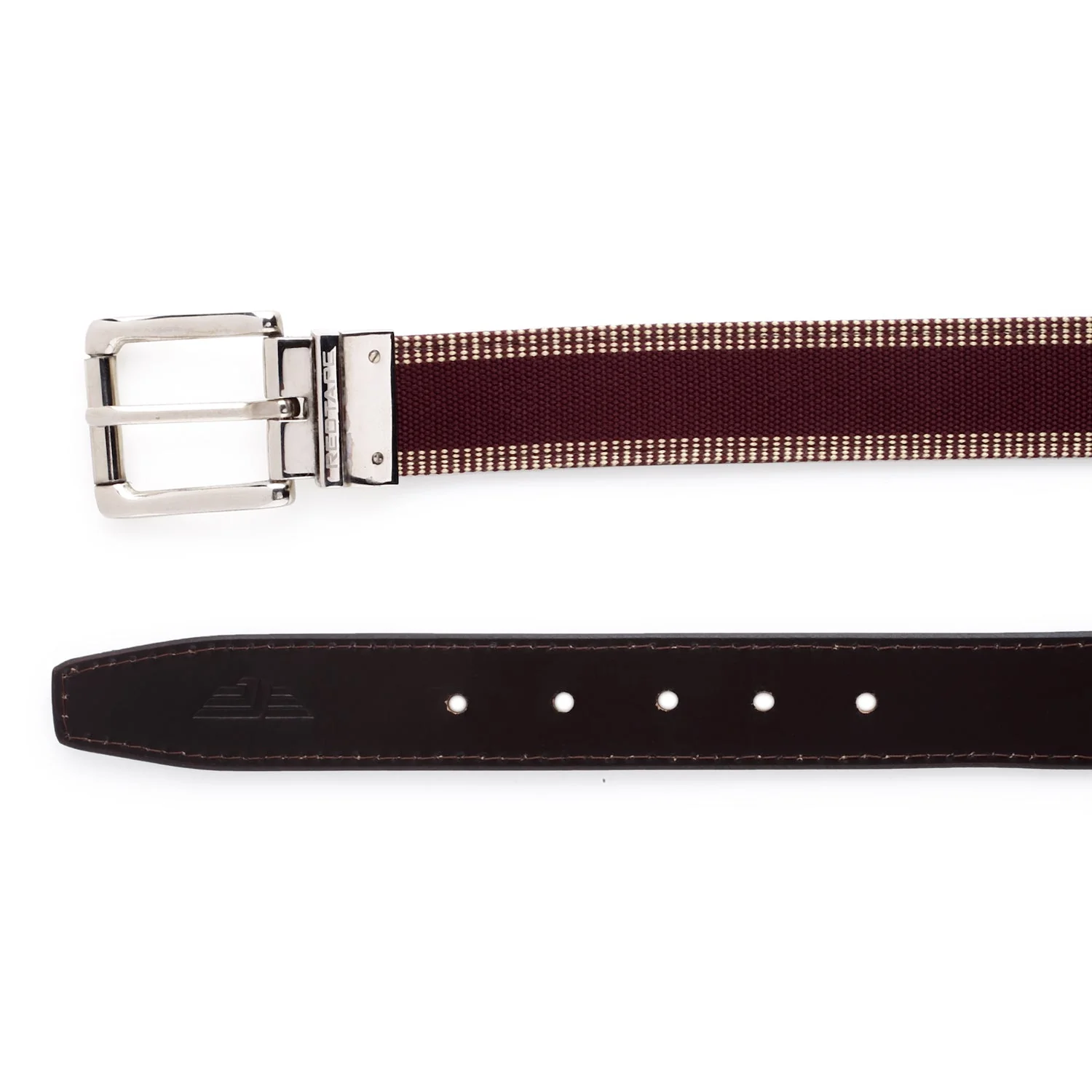 Men Bordo Leather Reversible Belt - Image 3
