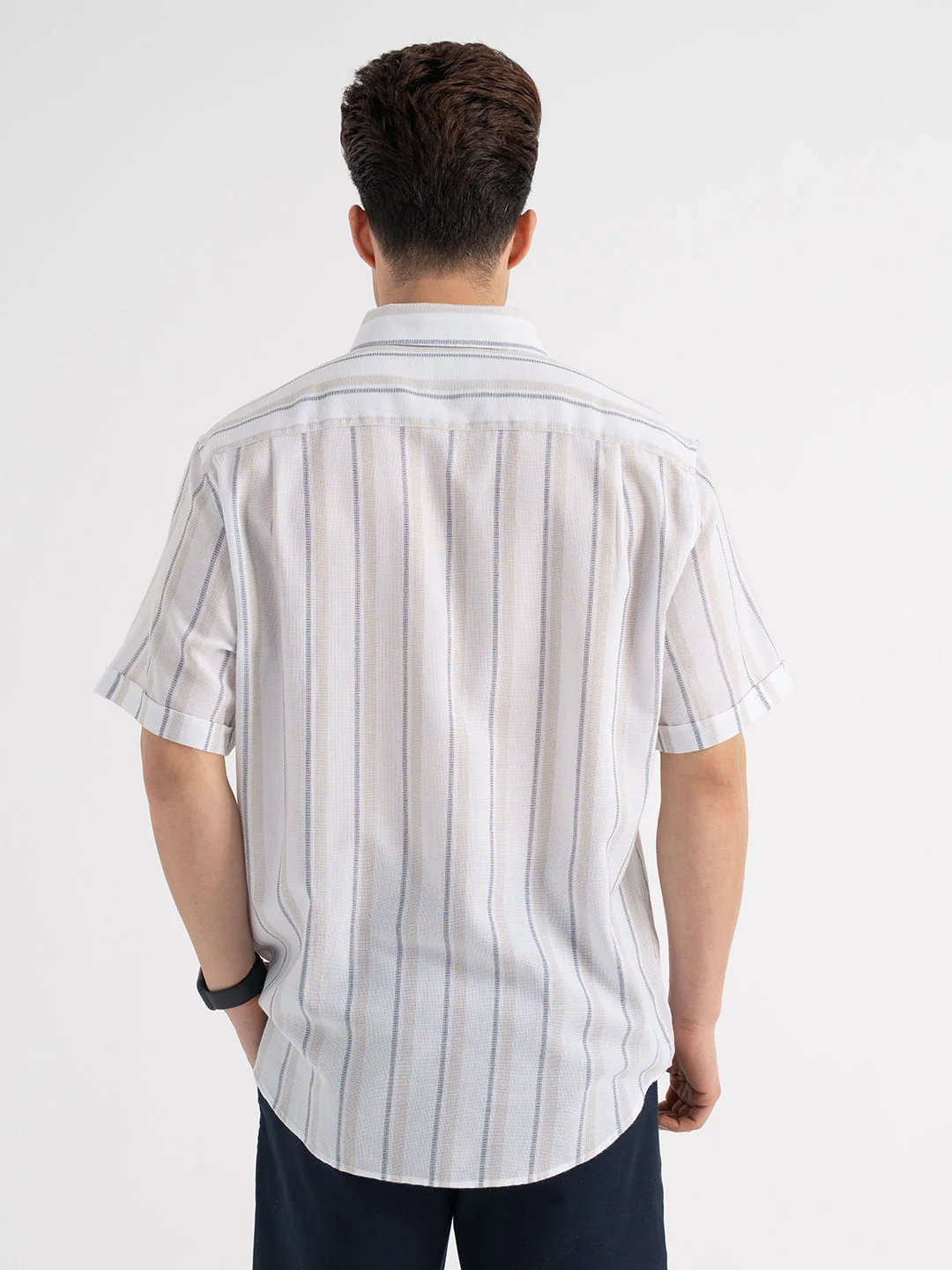 Menâ€™s Casual Off-White Shirt - Image 3