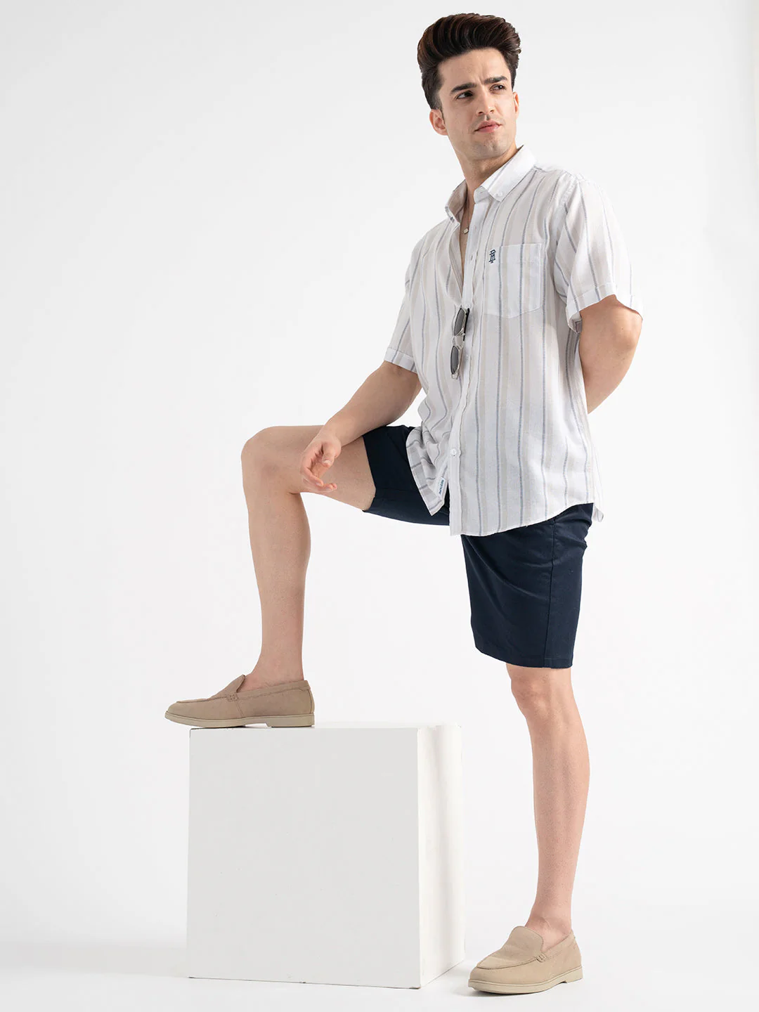 Menâ€™s Casual Off-White Shirt - Image 5