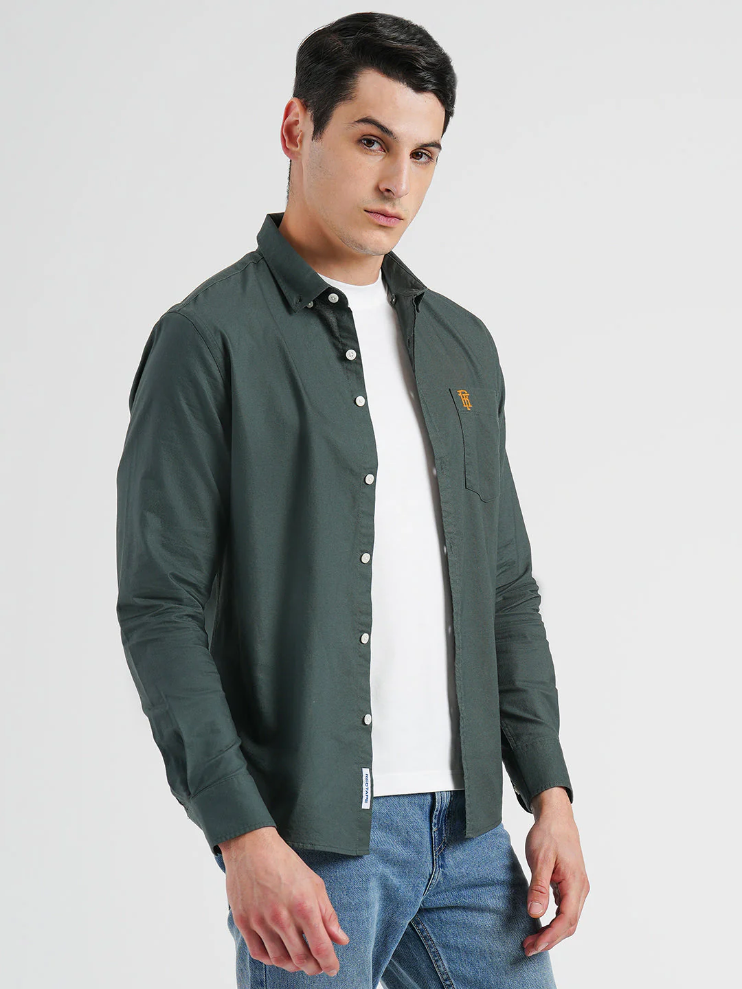 Oxford Solid Shirt for Men - Image 2