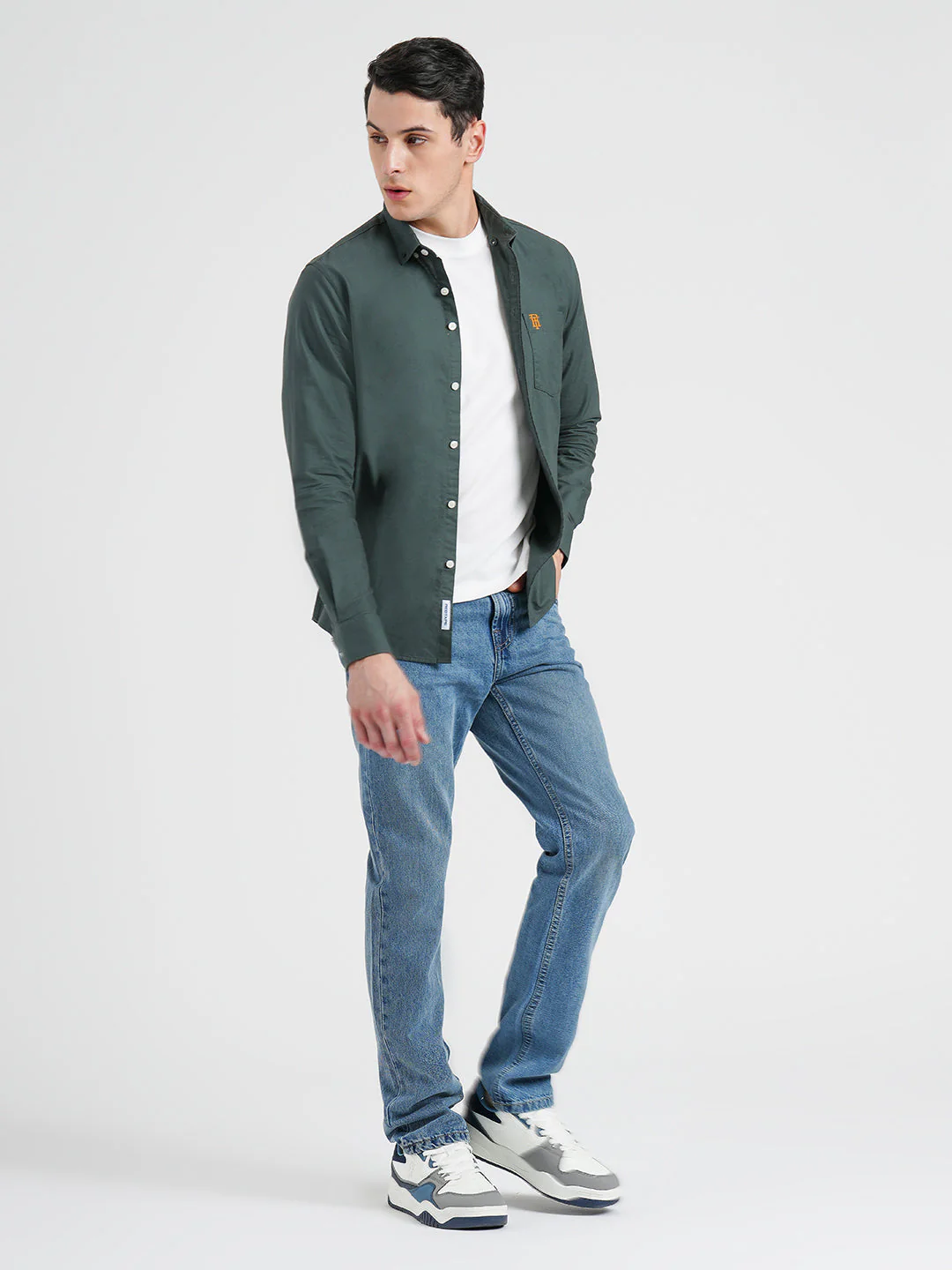 Oxford Solid Shirt for Men - Image 5