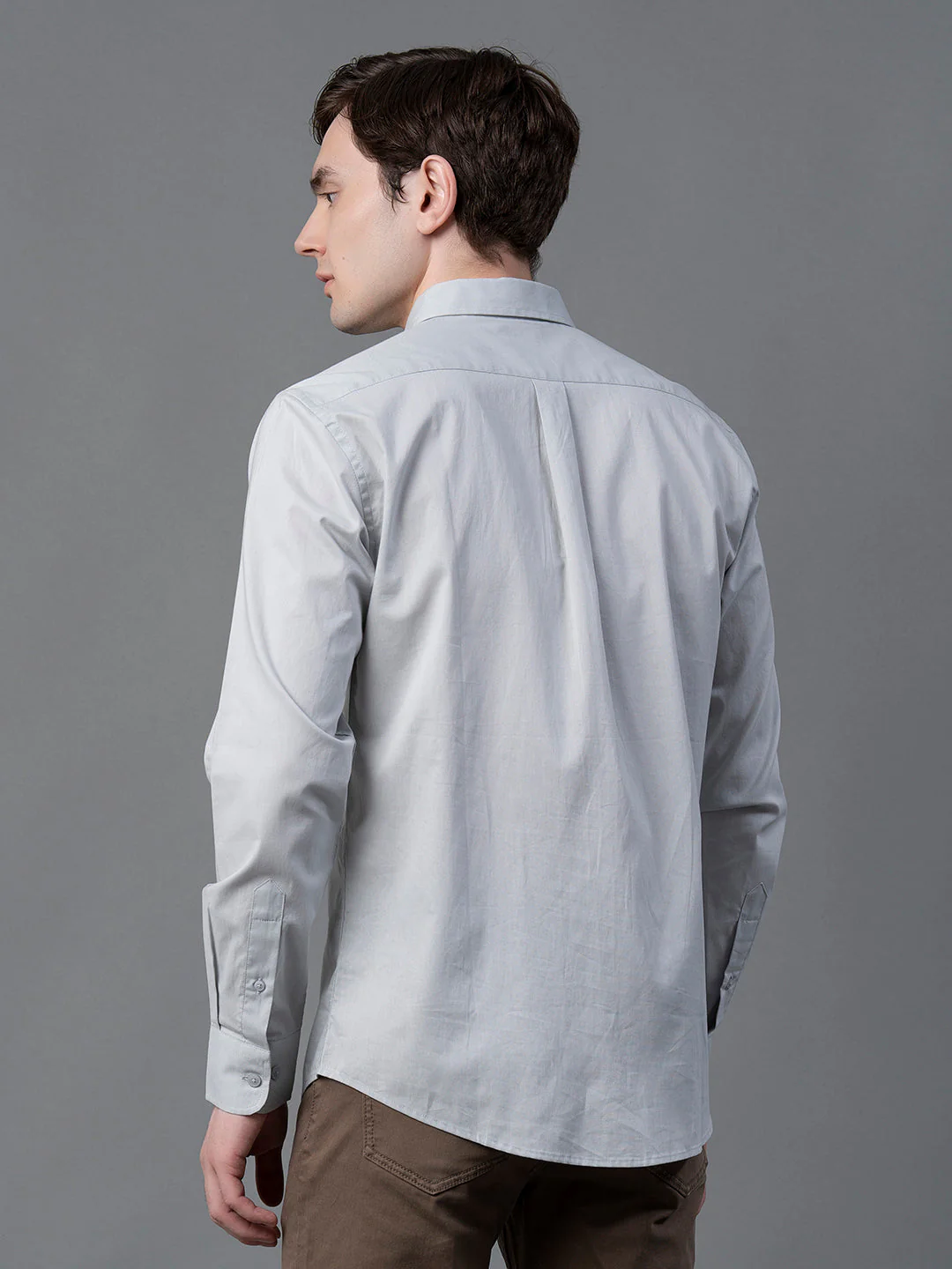 Pure Cotton Solid Shirt for Men - Image 4
