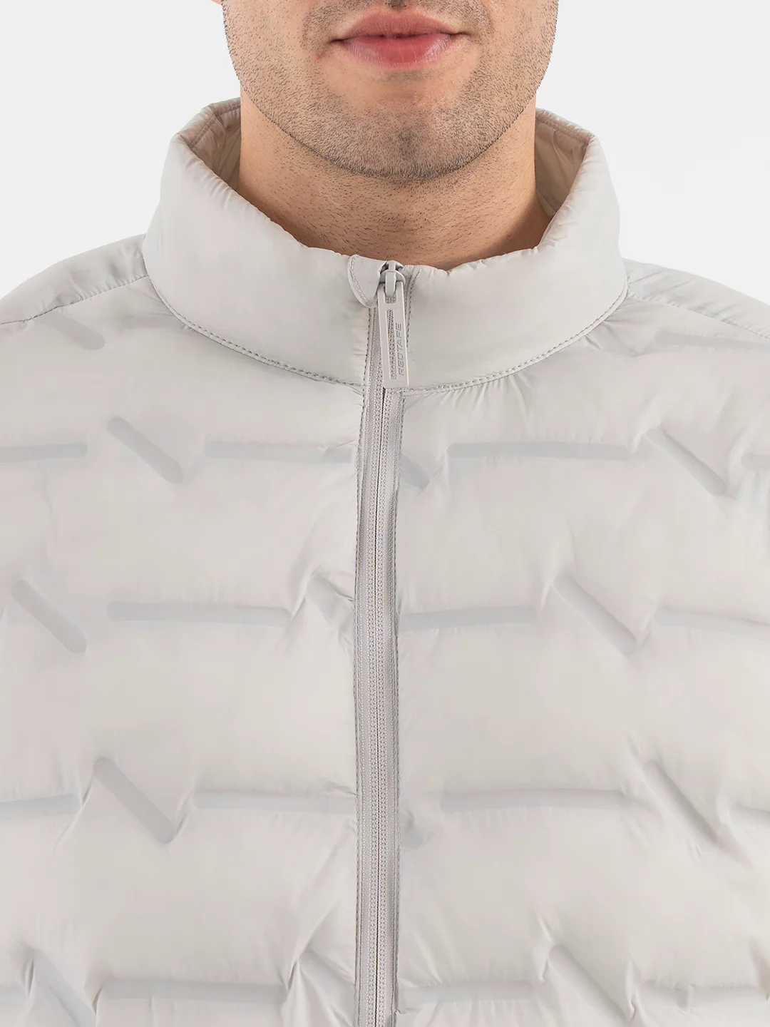 Menâ€™s Ice Grey Padded Jacket - Image 5