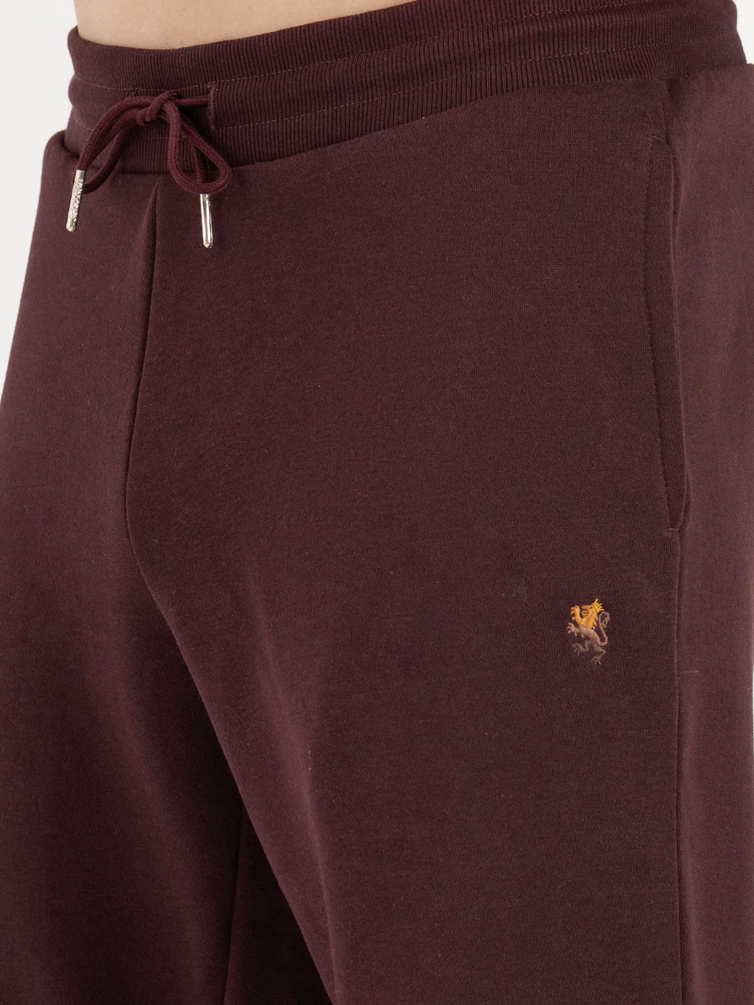 Men's Maroon Active Wear Joggers - Image 7