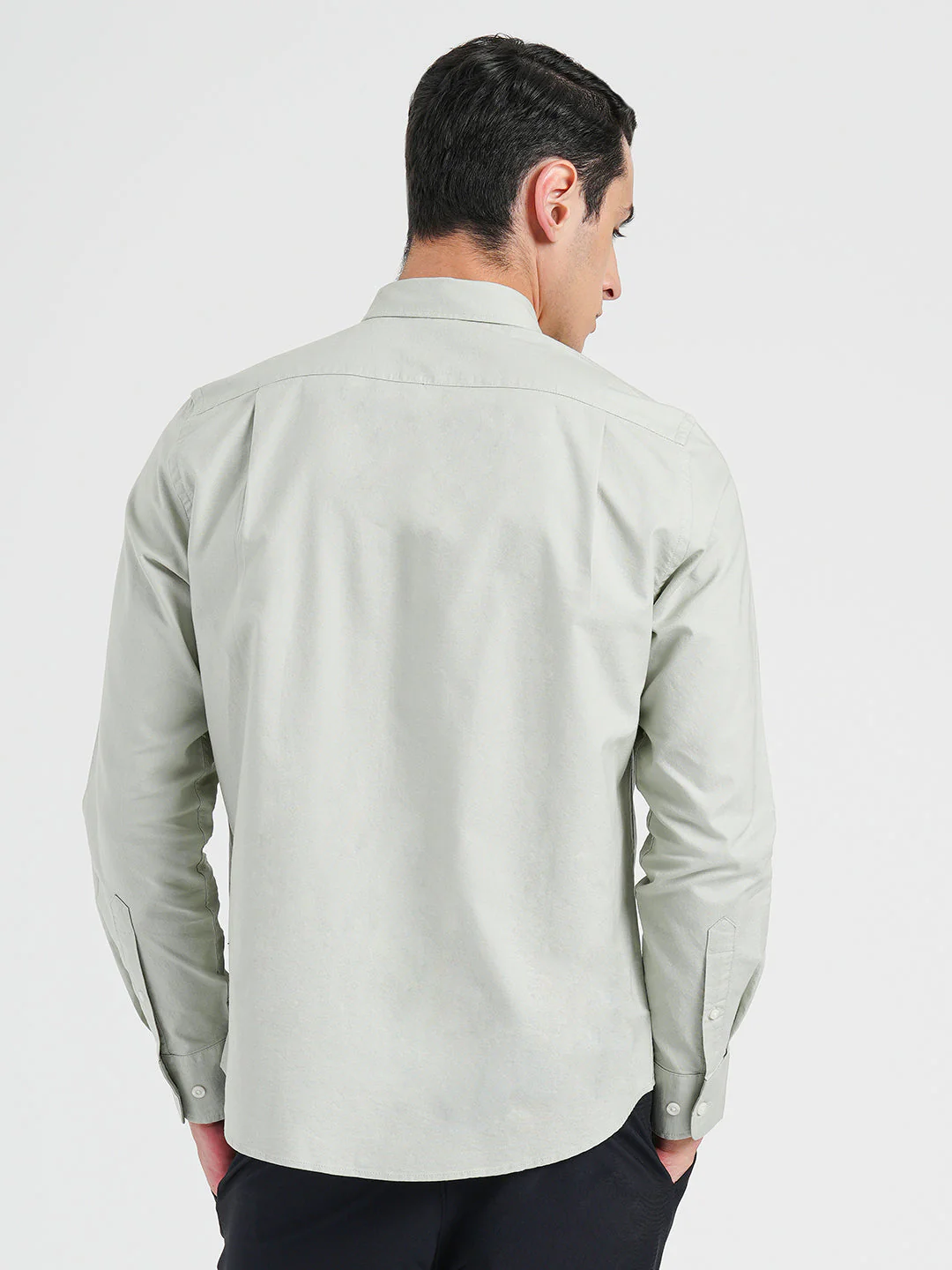 Oxford Solid Shirt for Men - Image 3