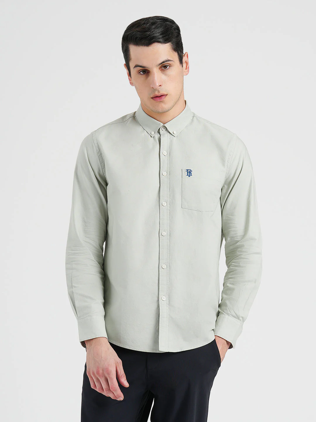 Oxford Solid Shirt for Men - Image 6