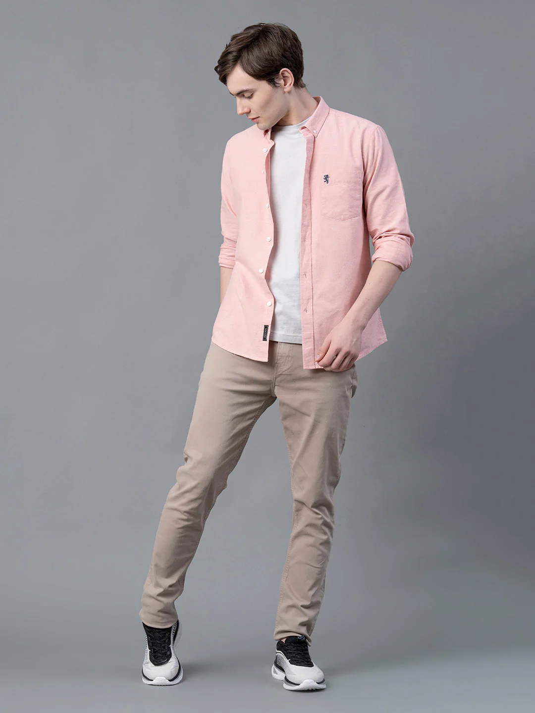 Pure Cotton Solid Shirt for Men - Image 5