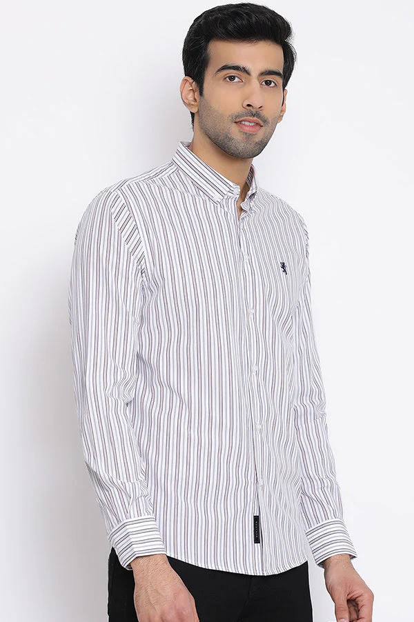 Men's Dark navy Pure Cotton Shirt - Image 3