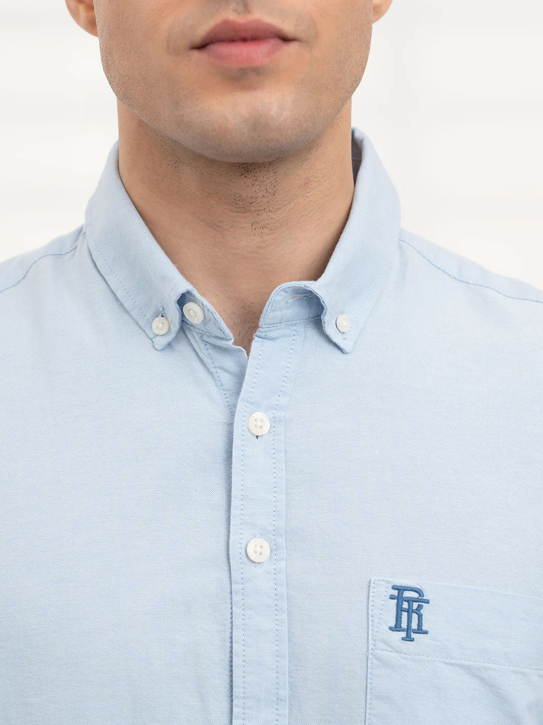Menâ€™s Sky Blue Oxford Shirt | Refined Everyday Classic - Image 6