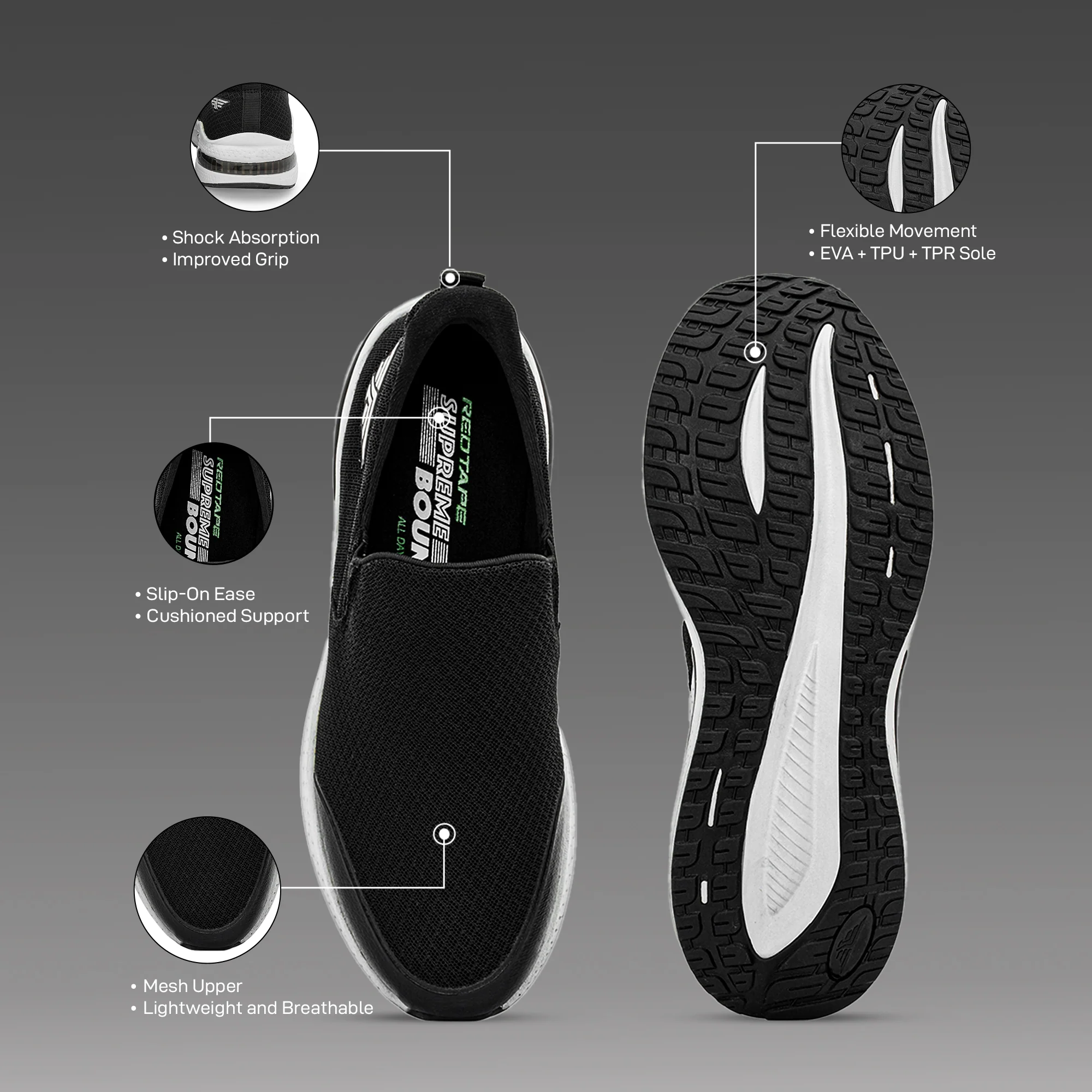 Men Walking Slip-On Shoes - Image 5