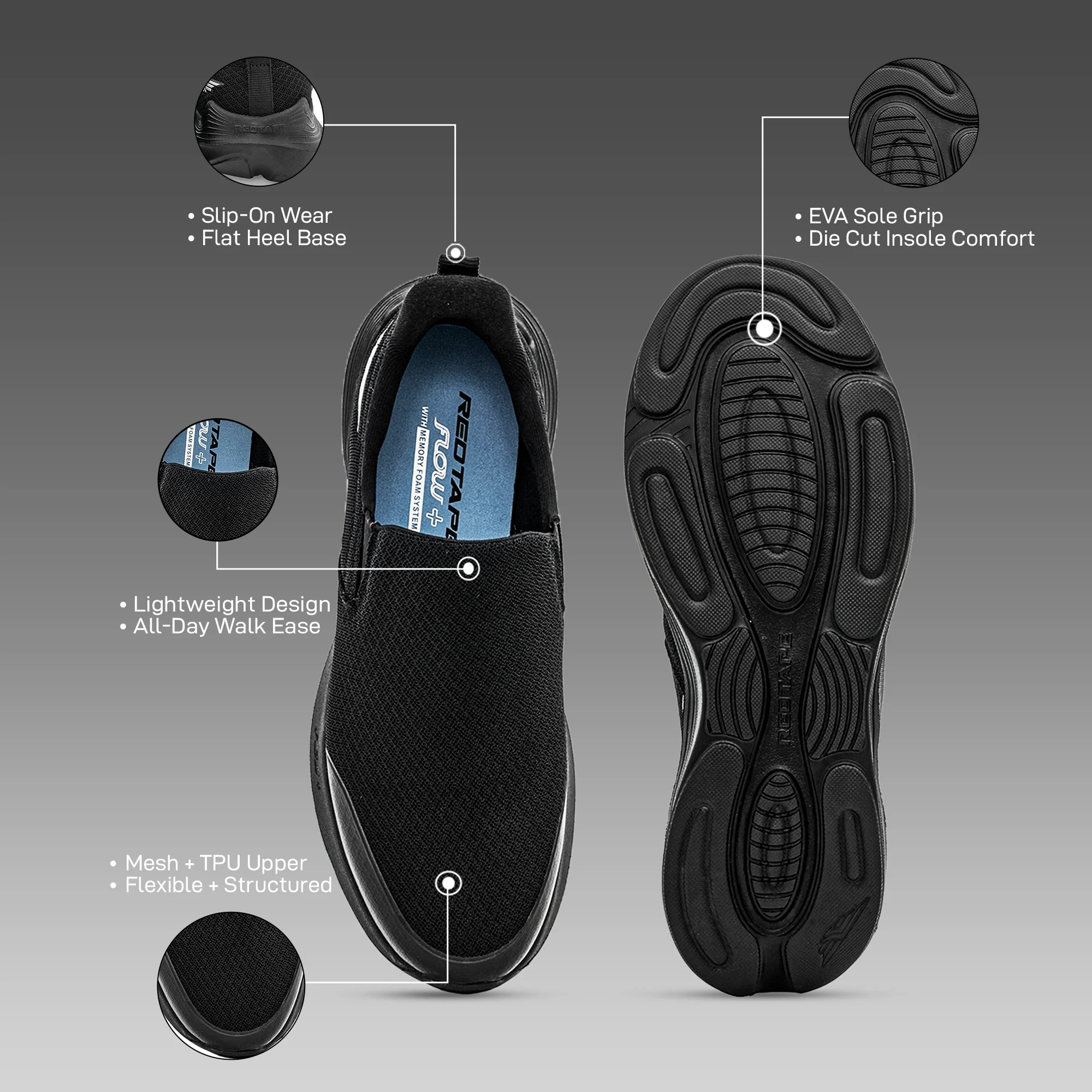 Men Walking Slip-Ons for Easy Comfort - Image 5