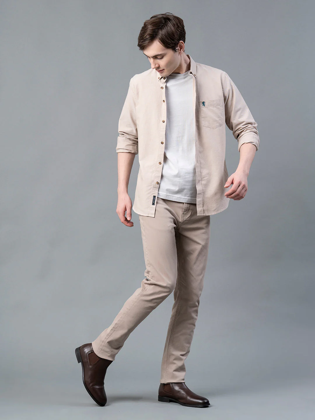 Pure Cotton Solid Shirt for Men - Image 5