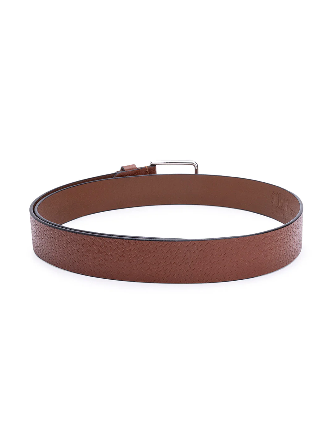 Men Tan Leather Belt - Image 5