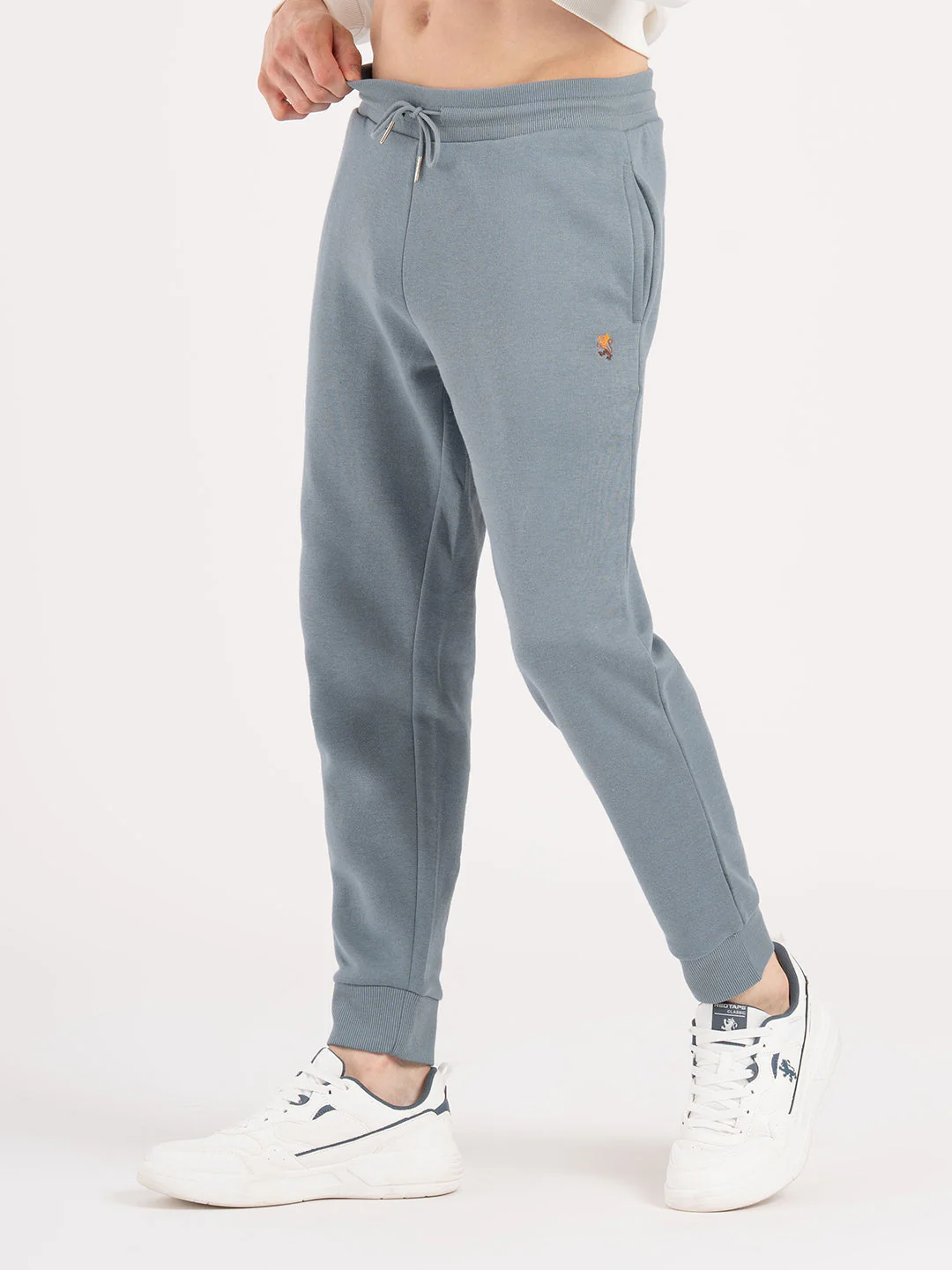 Men's Turquoise Active Wear Joggers - Image 2