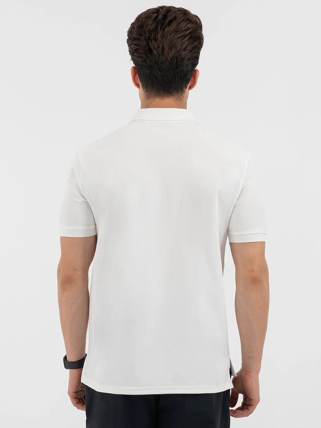 Red Tape Menâ€™s White Athleisure Polo T-Shirt - Image 3