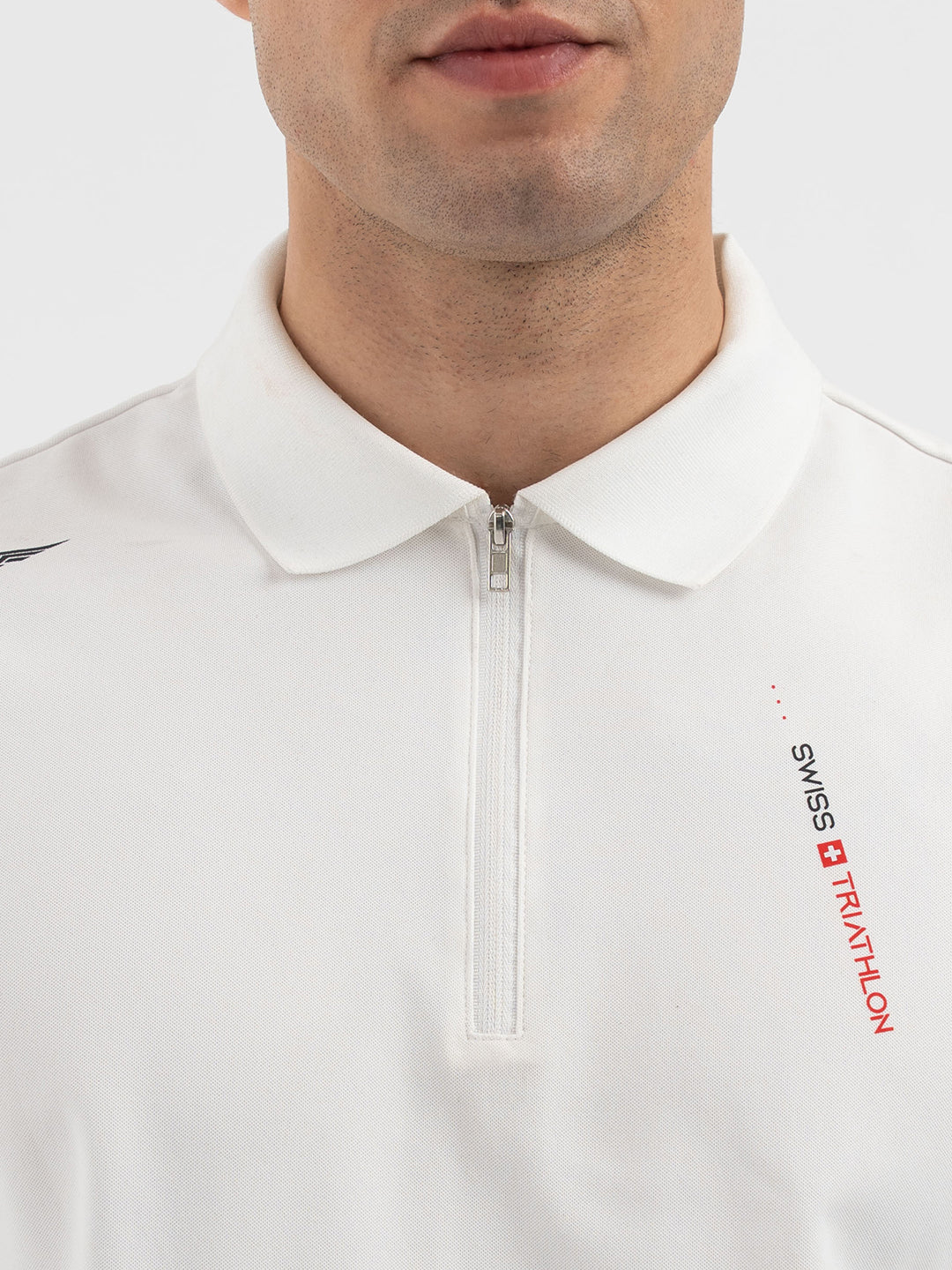 Red Tape Menâ€™s White Athleisure Polo T-Shirt - Image 4