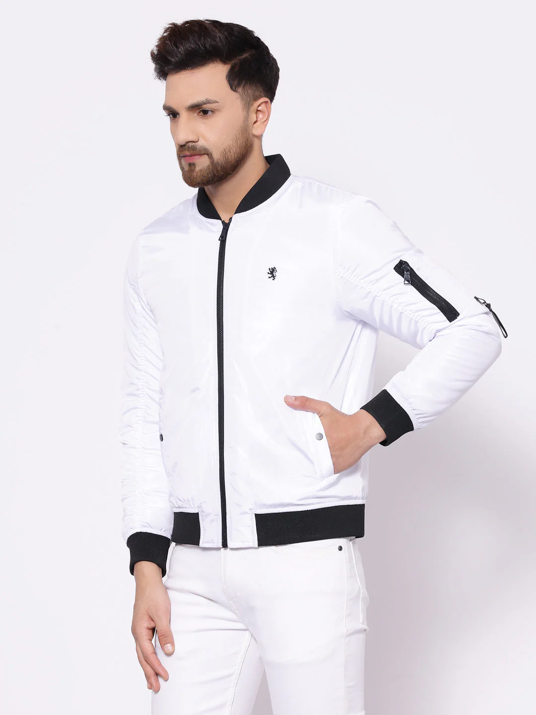 Men White Jacket - Image 3