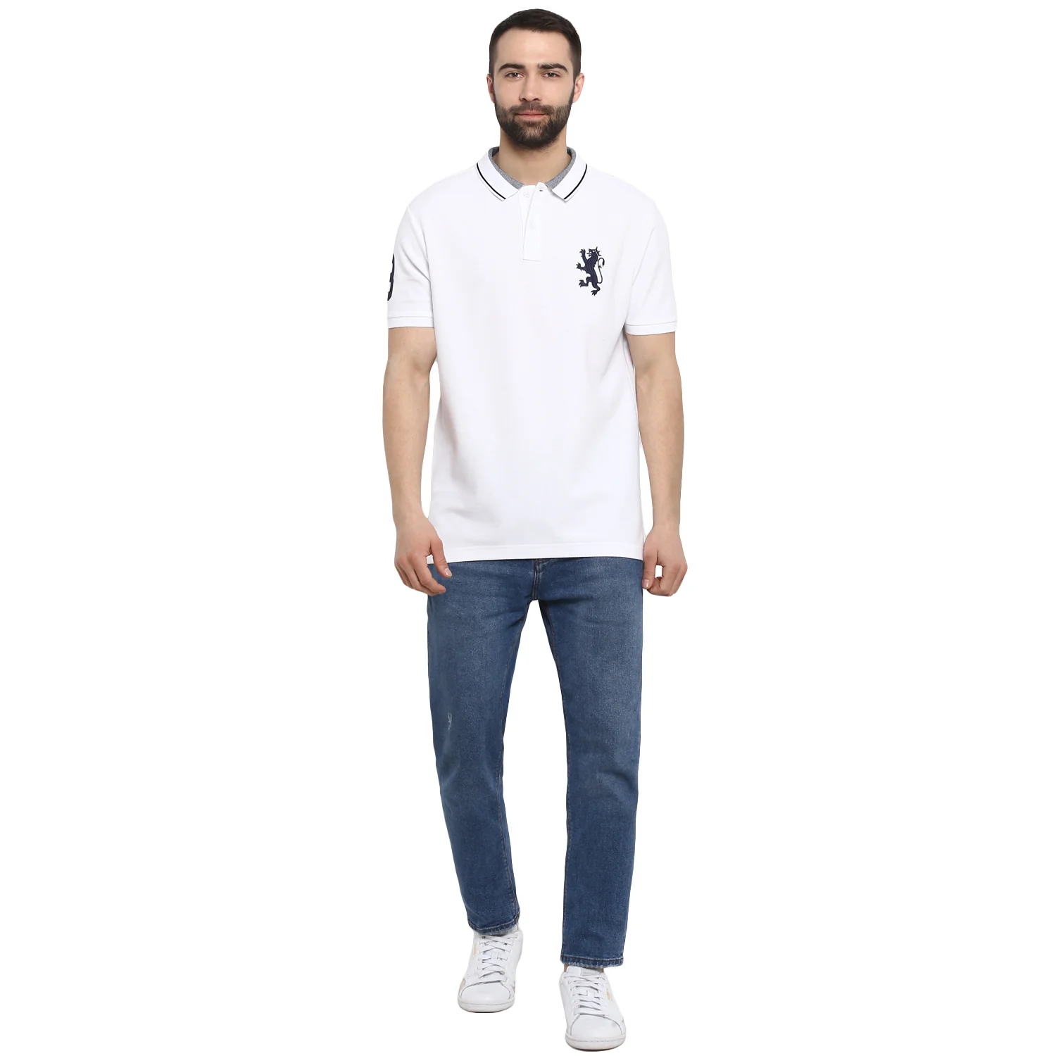 Men White   T-Shirt - Image 2