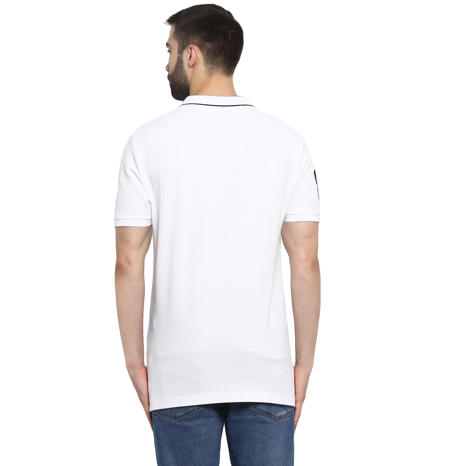 Men White   T-Shirt - Image 3