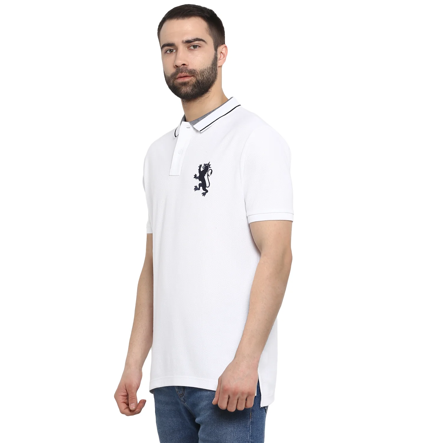 Men White   T-Shirt - Image 4