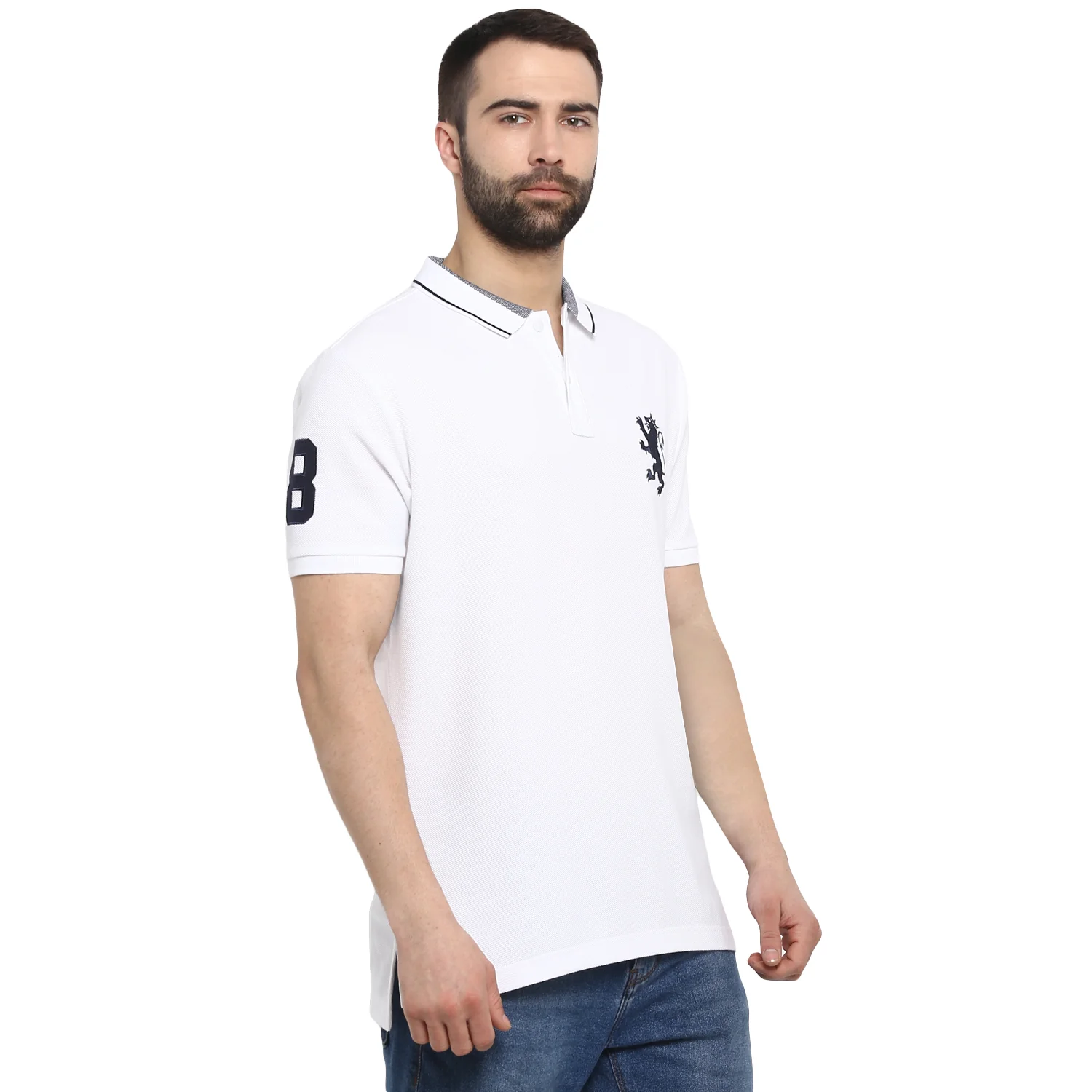 Men White   T-Shirt - Image 5