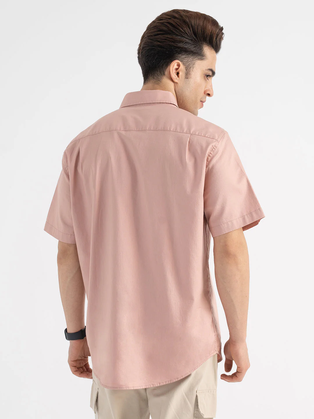 Menâ€™s Casual Dusky Pink Shirt - Image 3