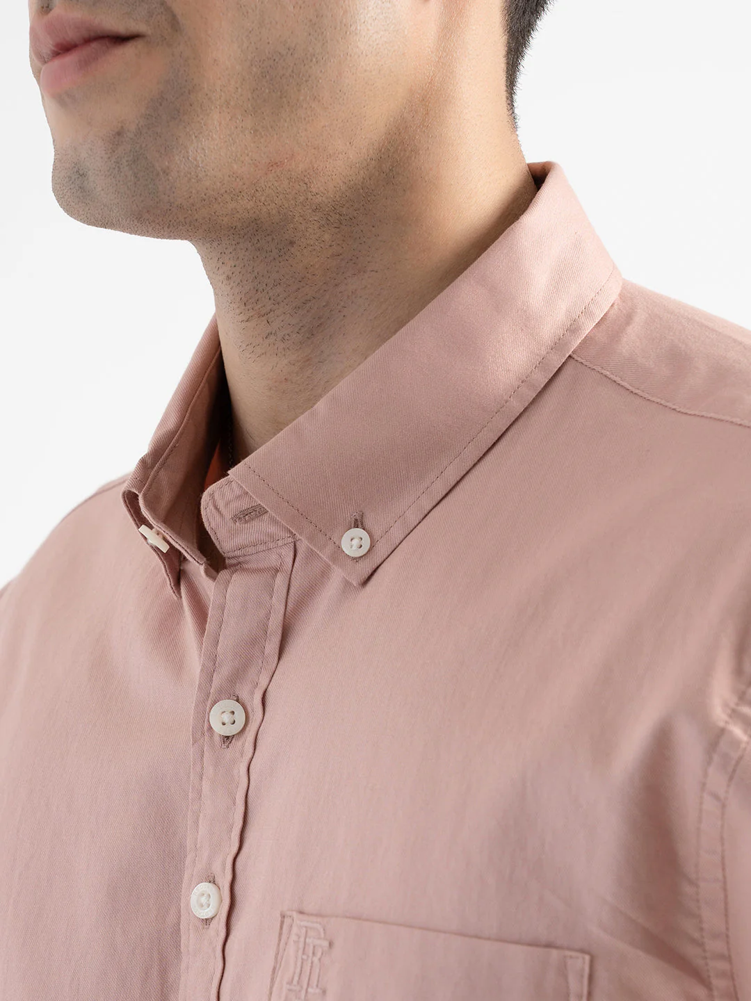 Menâ€™s Casual Dusky Pink Shirt - Image 4