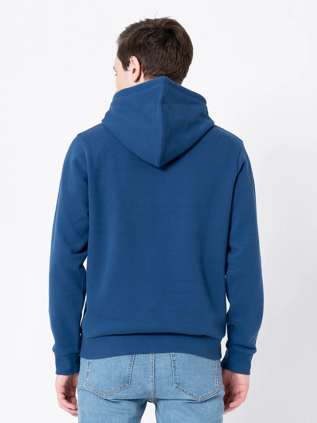 Men's Airforce Blue  Graphic Print Hoodie - Image 3