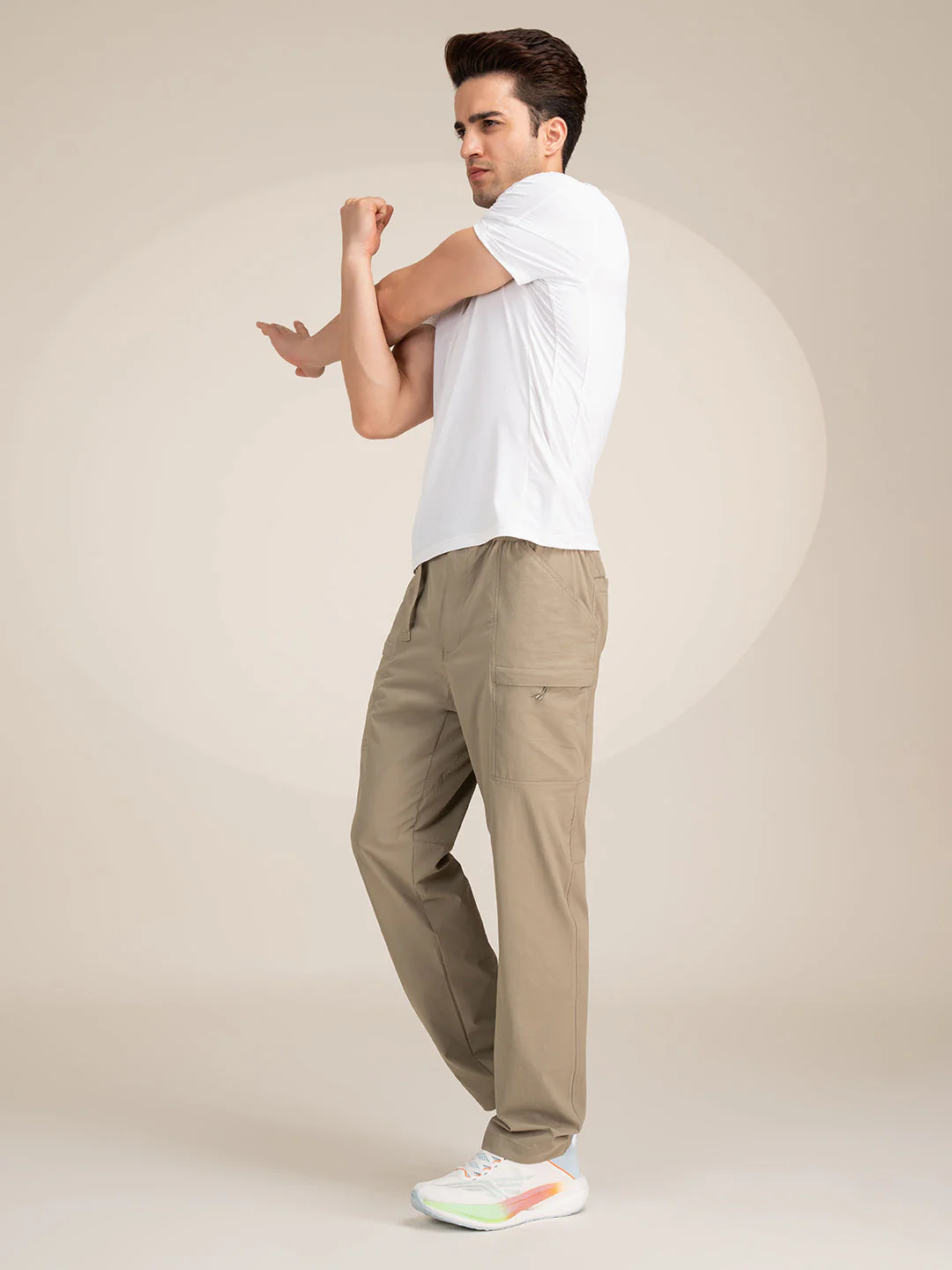Men's Beige Joggers | Athleisure Everyday - Image 5